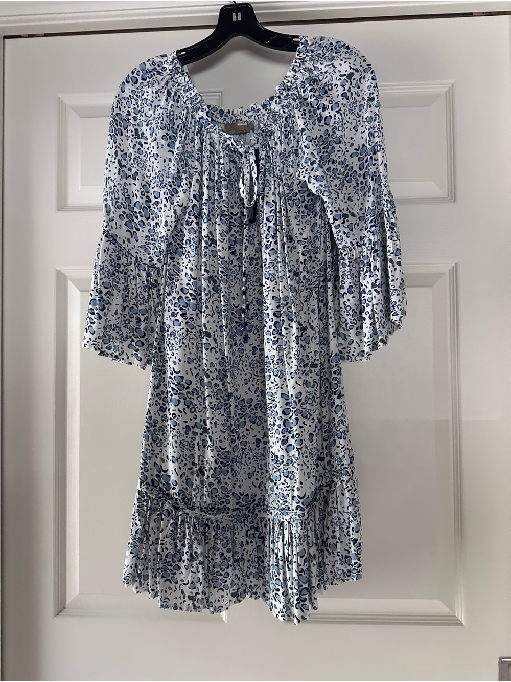 Blue and White Boho dress